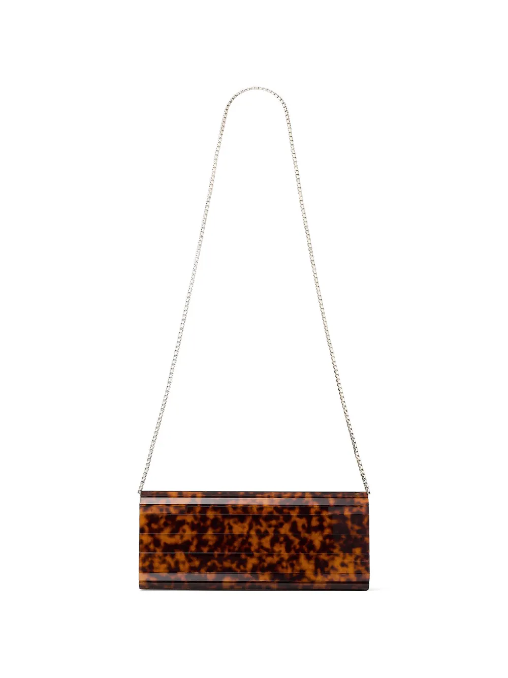 Jimmy Choo Sweetie clutch met schildpadschild-design Bruin