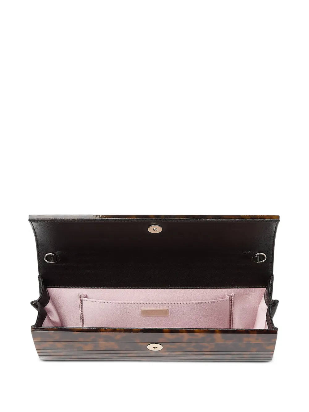 Jimmy Choo Sweetie clutch met schildpadschild-design Bruin