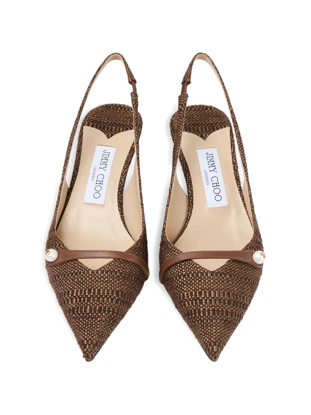 Jimmy Choo Amita 45 pumps met bandje Bruin