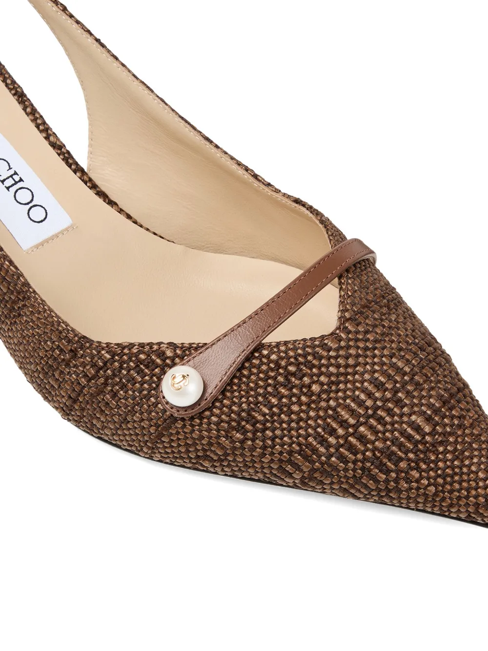 Jimmy Choo Amita 45 pumps met bandje Bruin