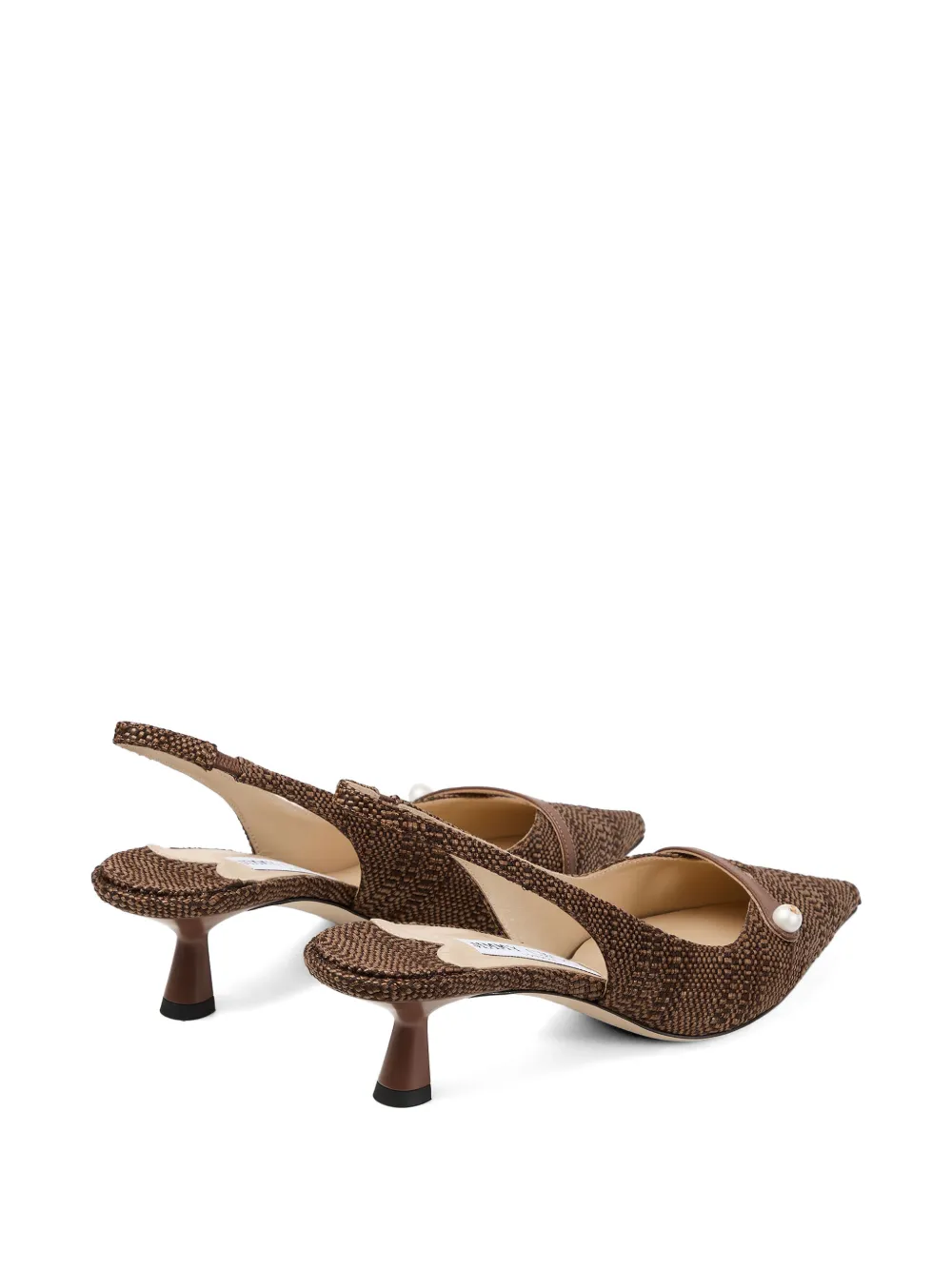 Jimmy Choo Amita 45 pumps met bandje Bruin