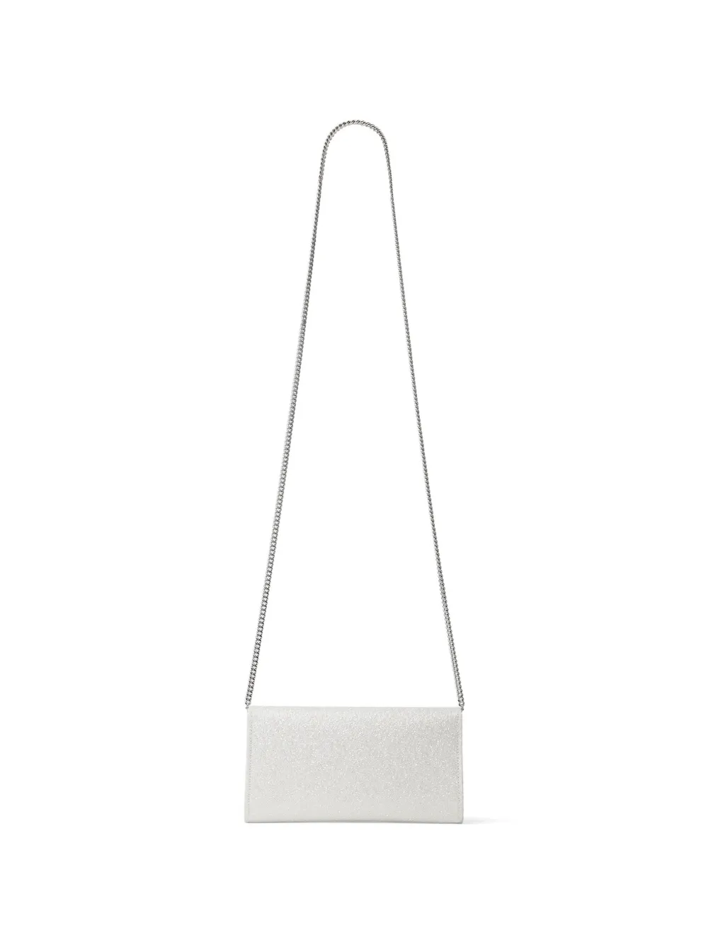 Jimmy Choo Emmie clutch met glitter Zilver