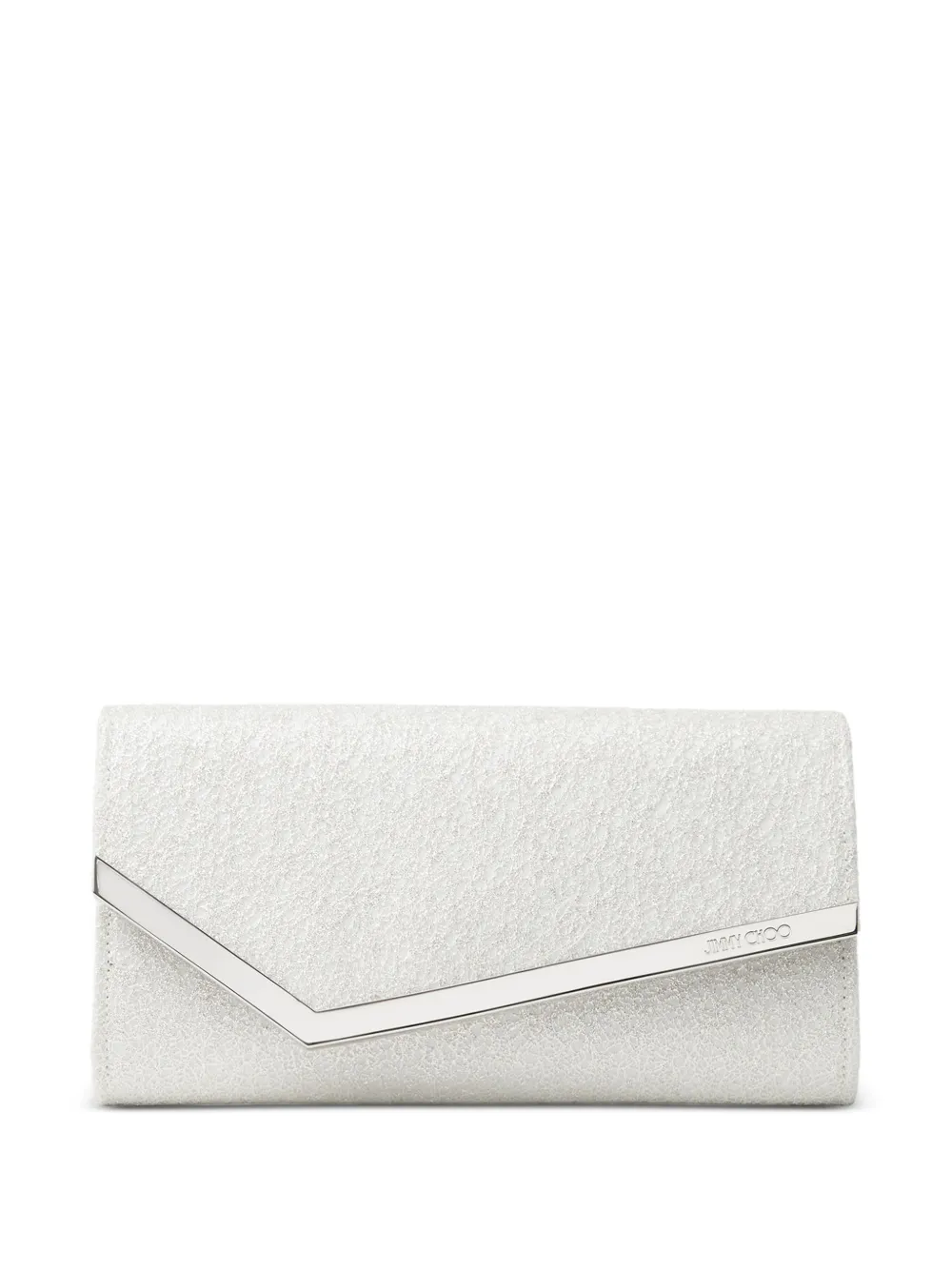 Jimmy Choo Clutch Emmie con paillettes - Argento