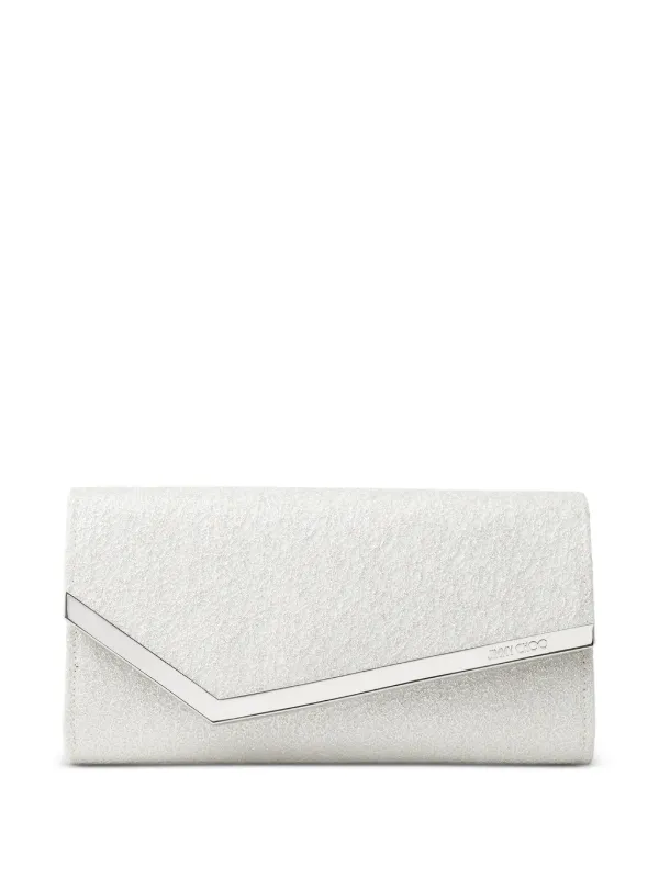 Jimmy Choo Emmie Clutch in Silver