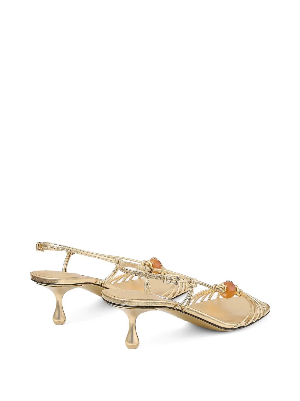 Jimmy Choo Lova bead-embellished sandals Goud