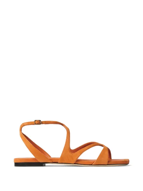 Jimmy Choo Alya ankle strap flat sandals