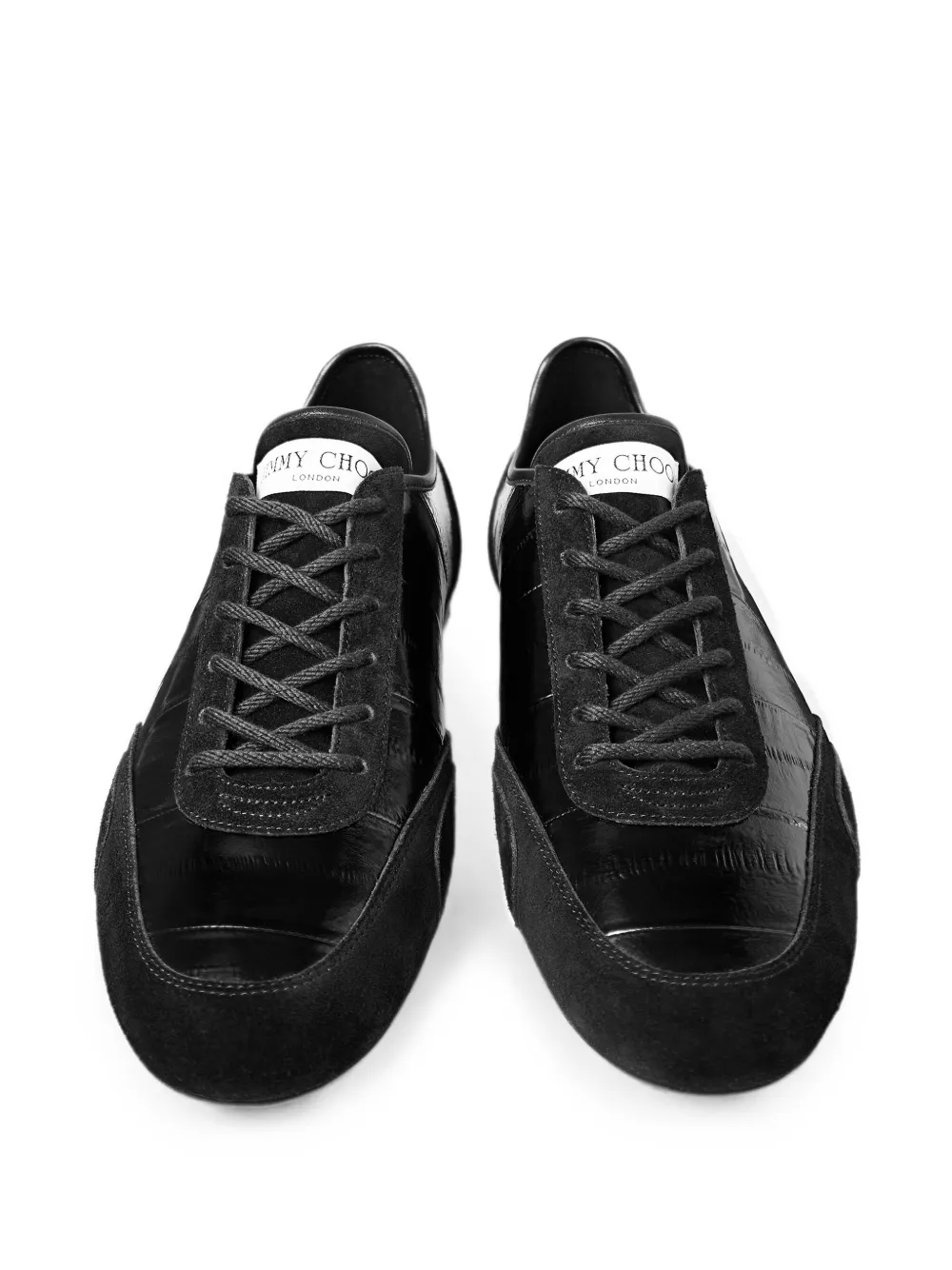 Jimmy Choo Sunny panelled leather sneakers Zwart