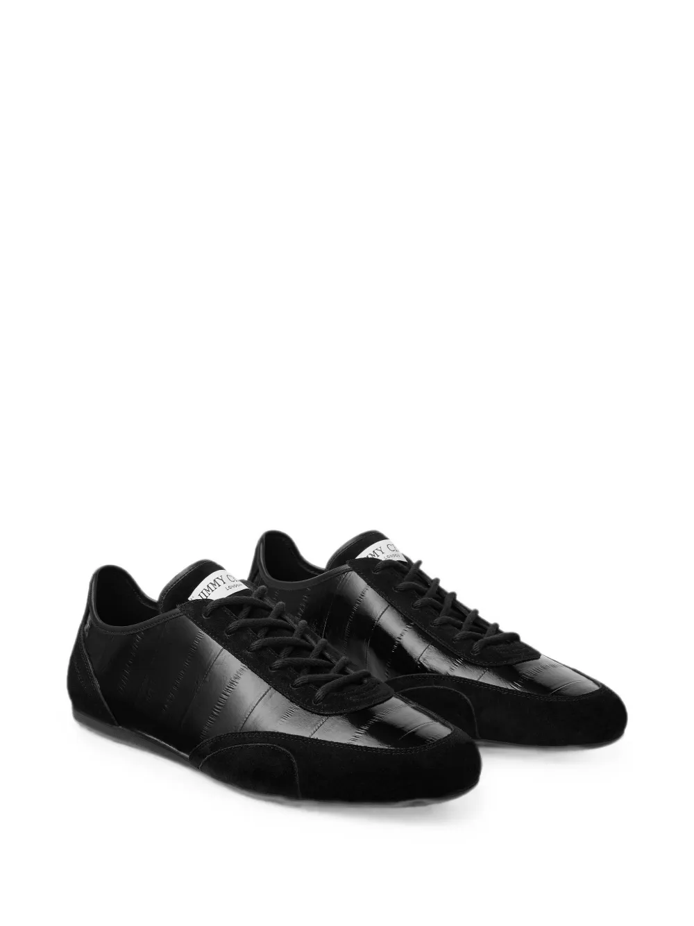 Jimmy Choo Sunny panelled leather sneakers Zwart