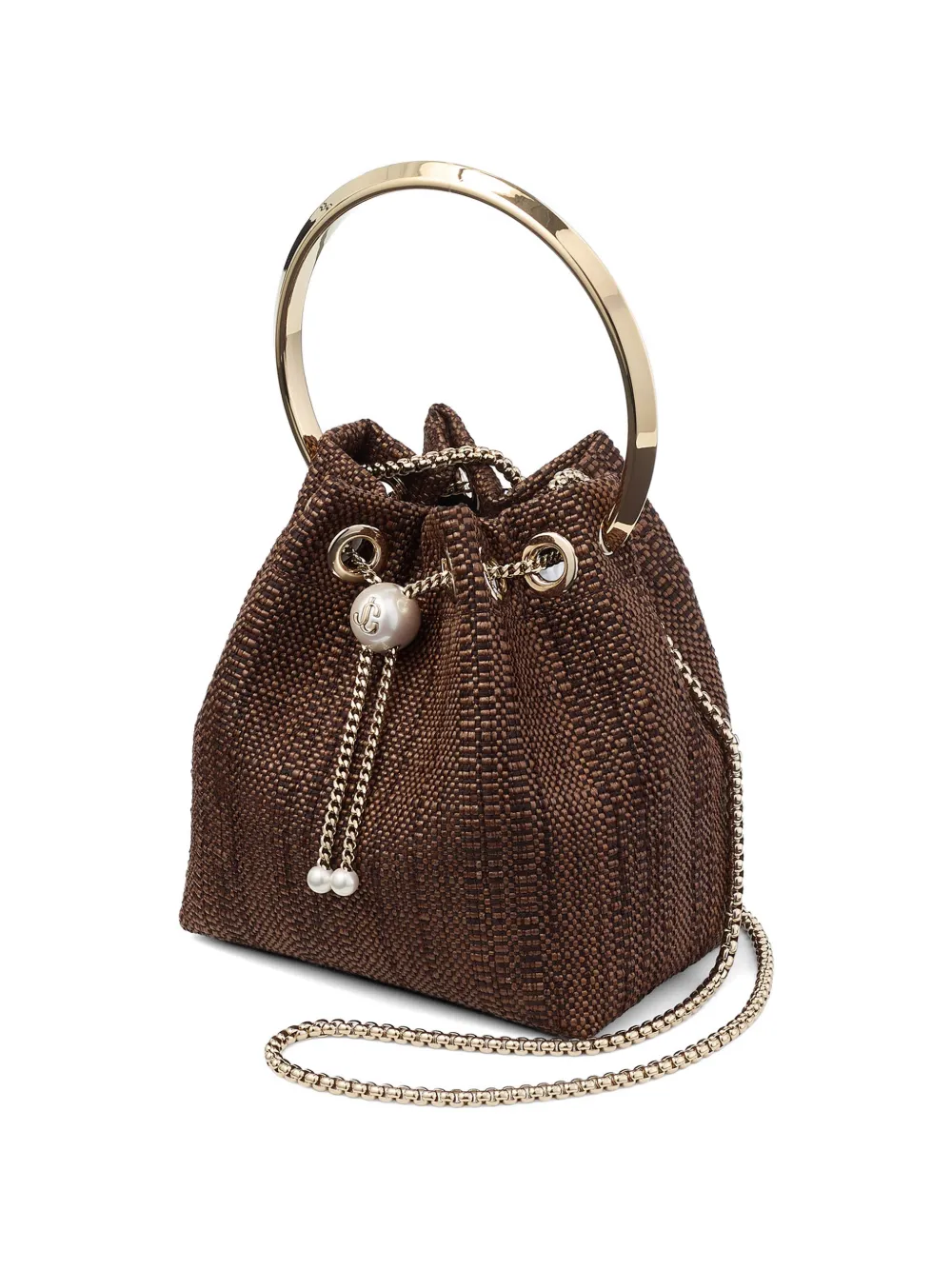 Jimmy Choo Bon bucket-tas Bruin