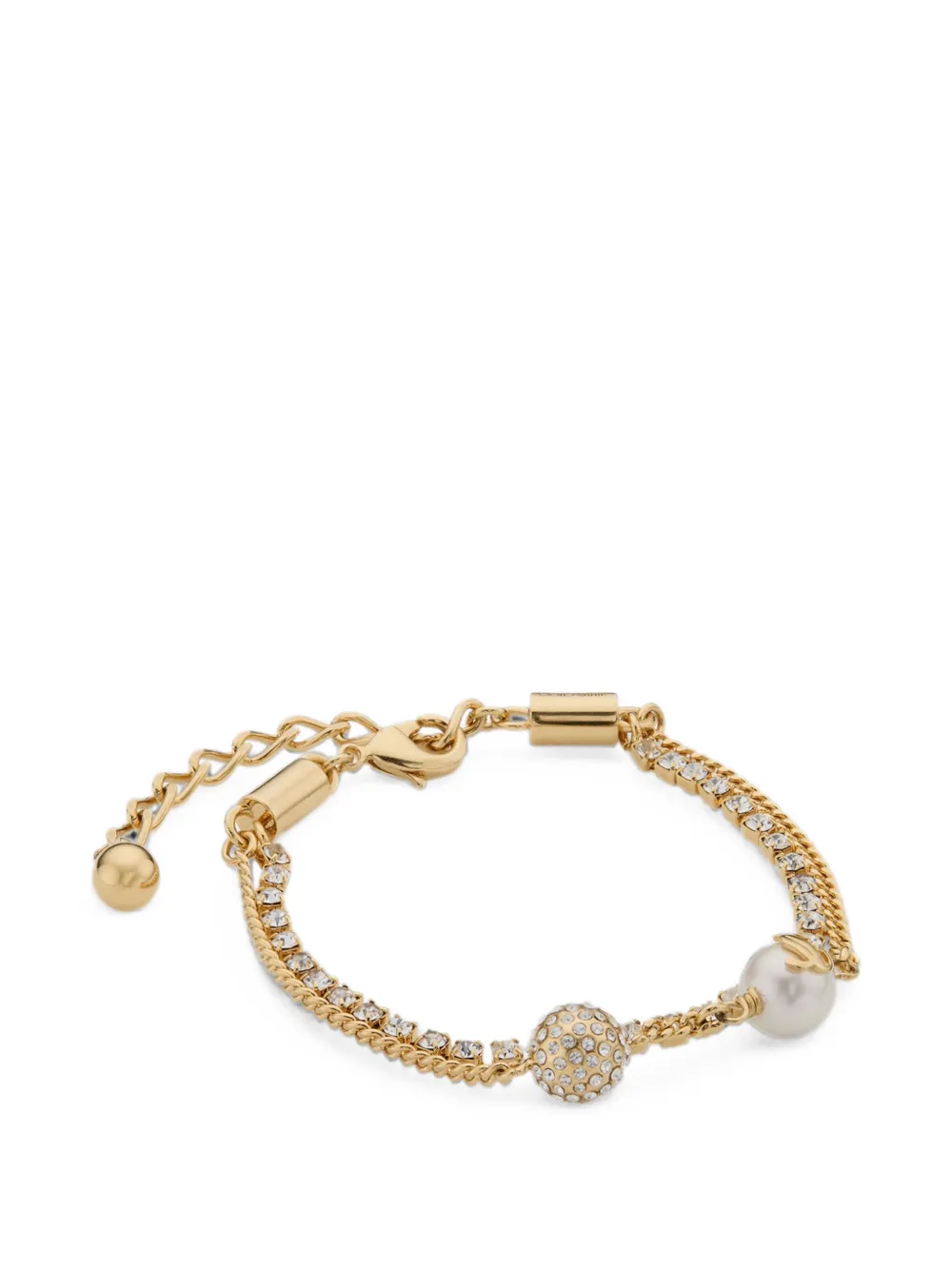 Jimmy Choo Auri Chain Bracelet in Gold, view 2