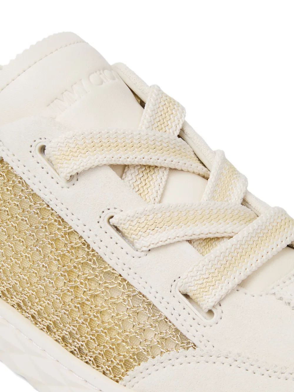 Jimmy Choo Diamond Light Flex sneakers met mesh Beige