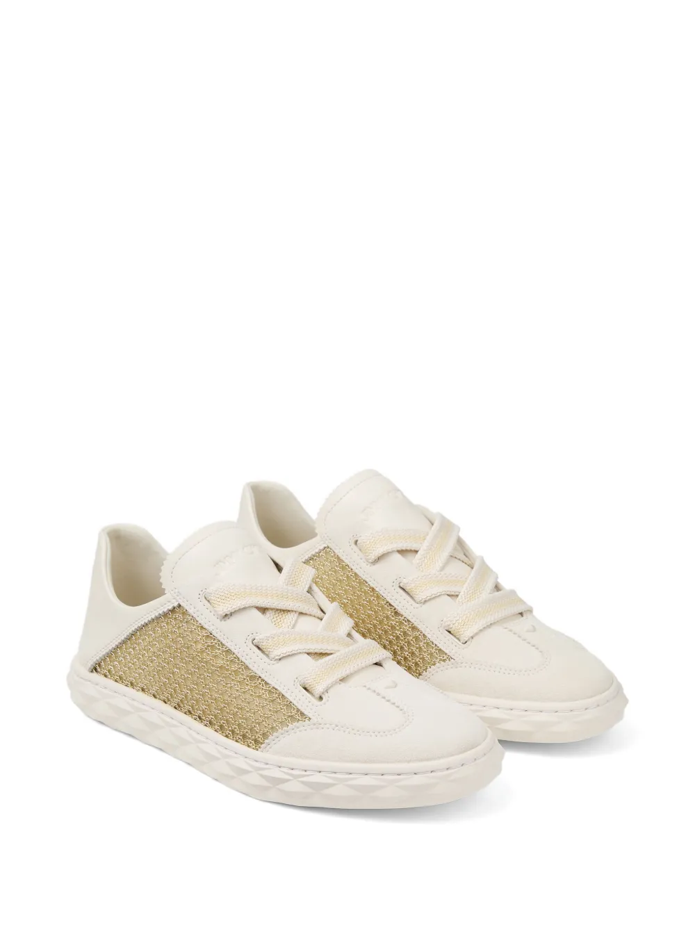 Jimmy Choo Diamond Light Flex sneakers met mesh Beige
