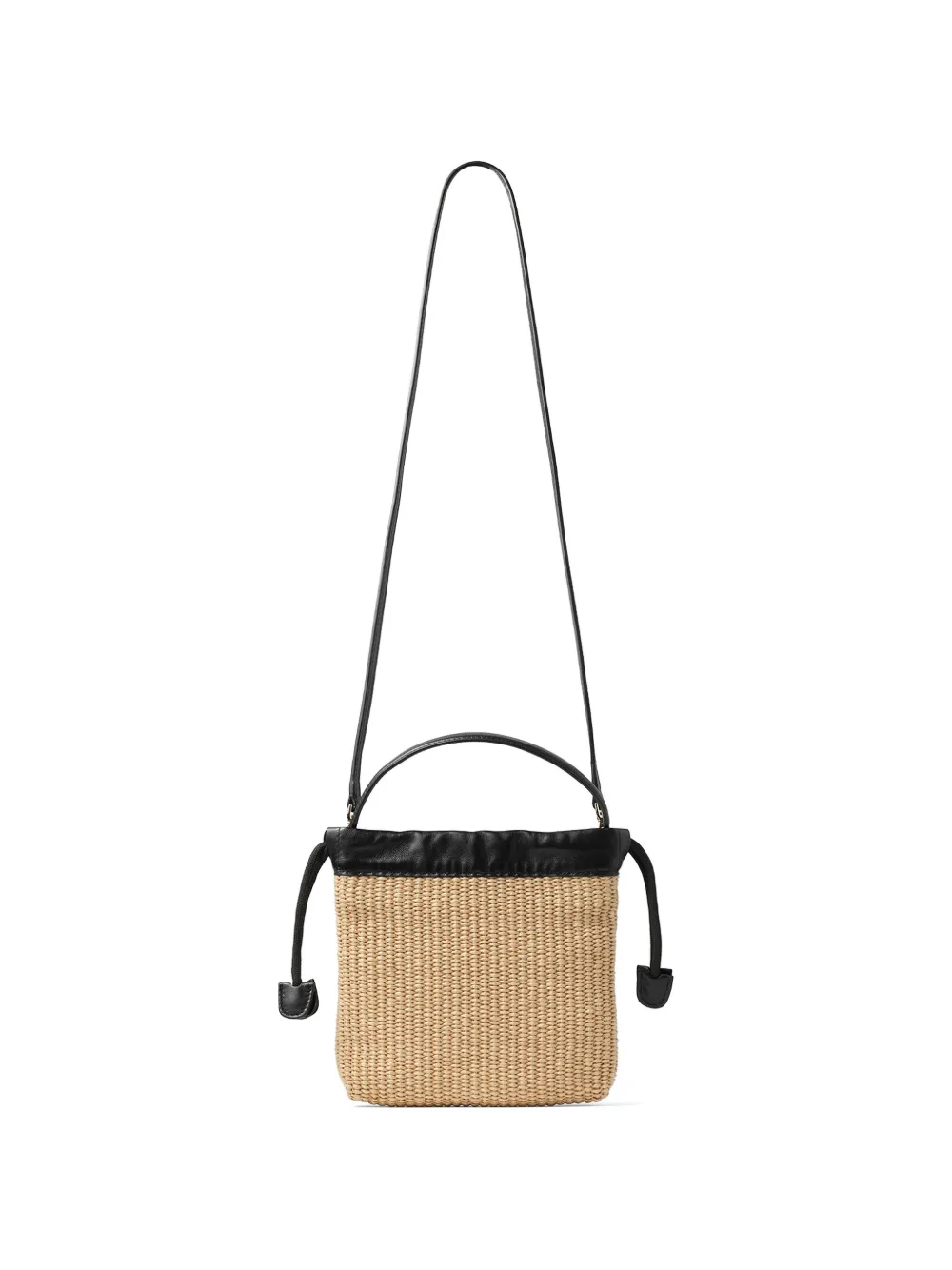 Jimmy Choo Buidel met trekkoord en handvat Beige