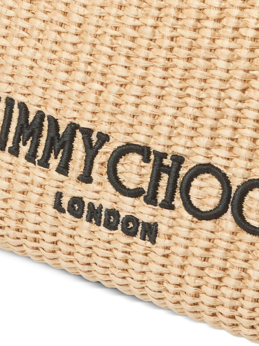 Jimmy Choo Buidel met trekkoord en handvat Beige
