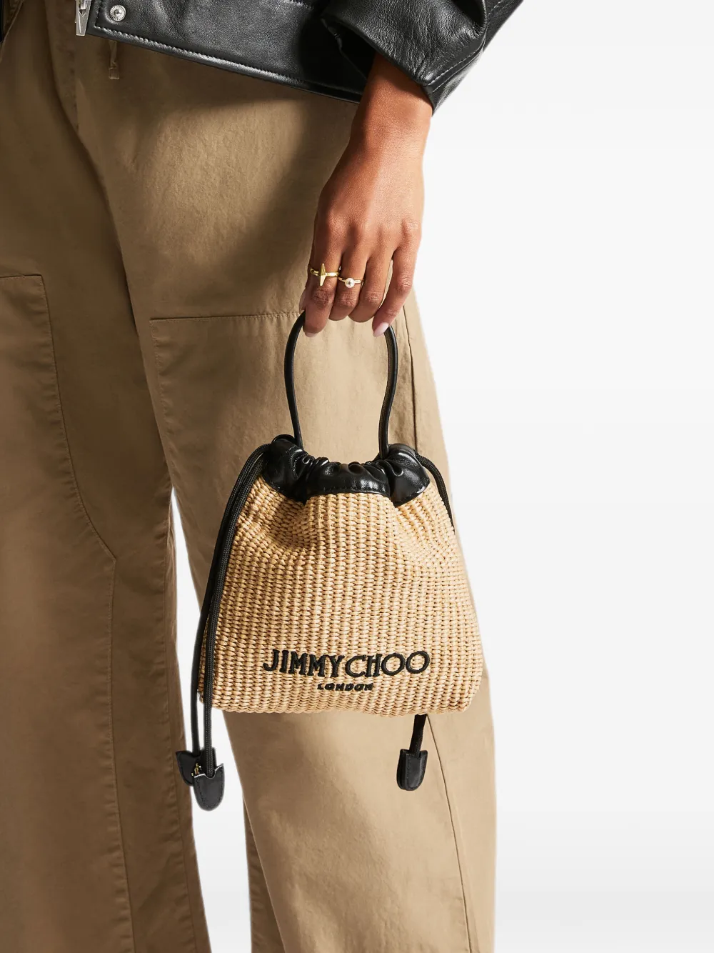 Jimmy Choo ドローストリング クラッチバッグ | ニュートラル