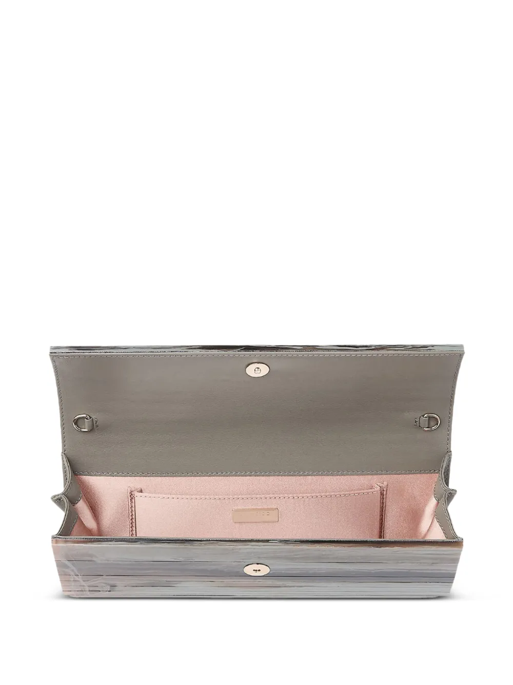Jimmy Choo Sweetie clutch met marmer-effect en grijs