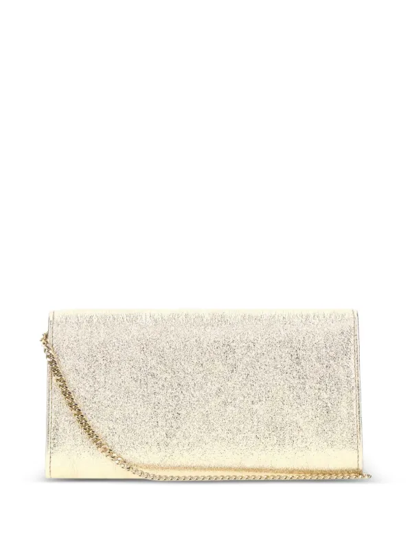 Jimmy Choo グリッター エンベロープ 財布 | ゴールドトーン | FARFETCH JP