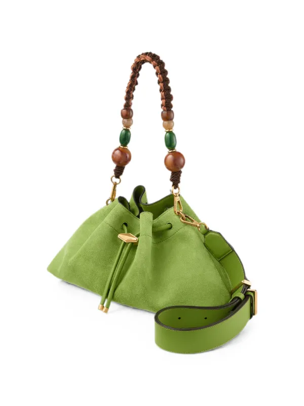 JIMMY CHOO ダークグリーン トートバッグ Jimmy Choo Cinch Medium Shoulder Bag | Green | FARFETCH