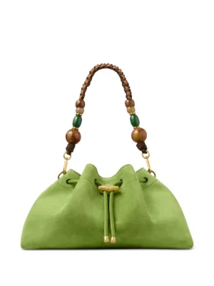 Jimmy Choo Cinch Beaded Shoulder Bag | Neutrals | FARFETCH