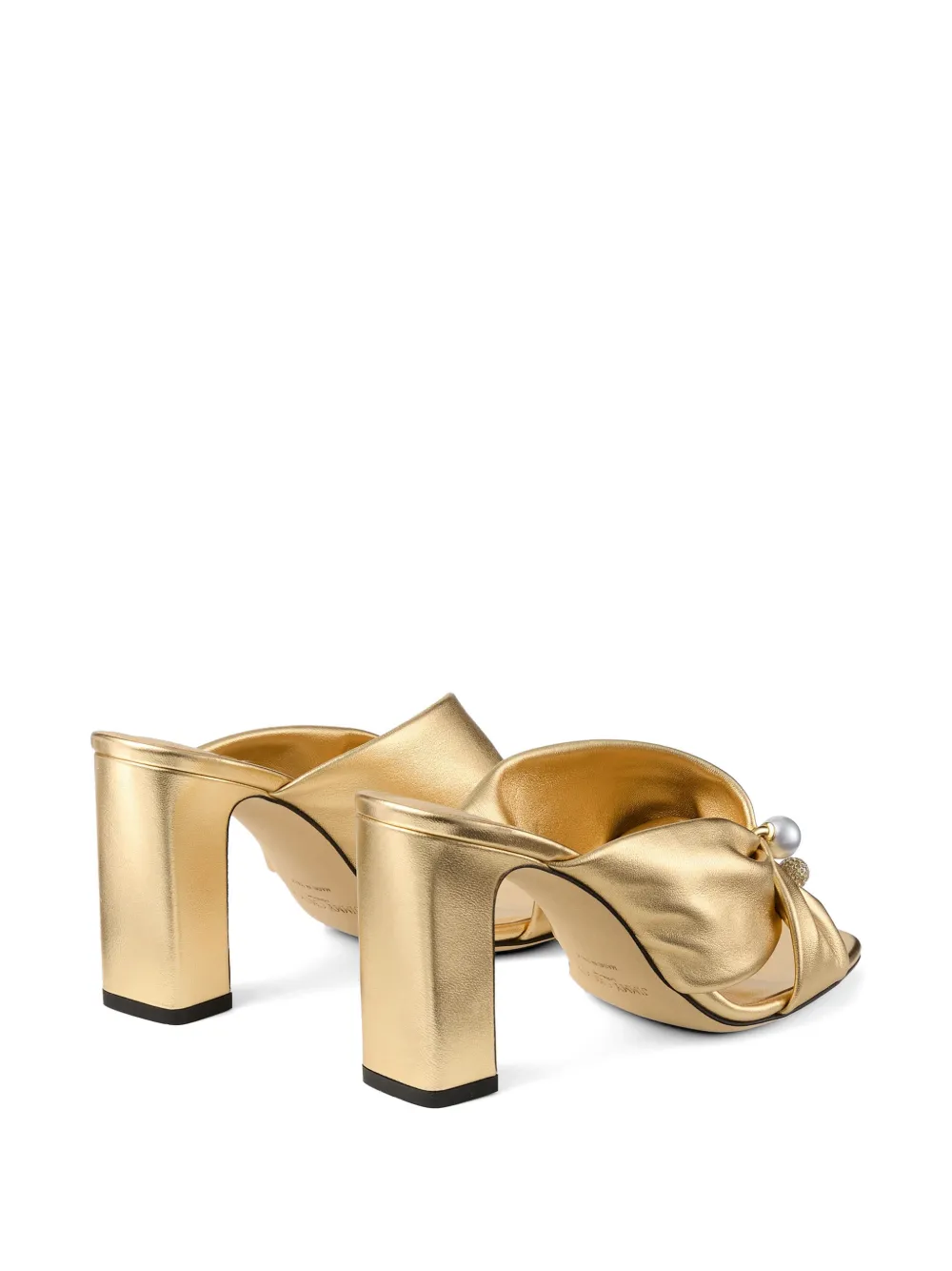 Jimmy Choo Rafi sandalen verfraaid met parels Goud