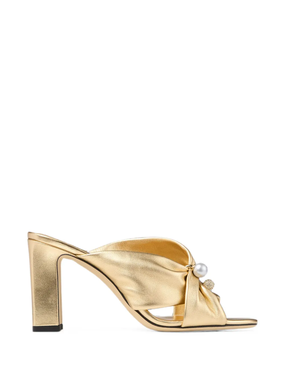 Jimmy Choo Rafi sandalen verfraaid met parels Goud