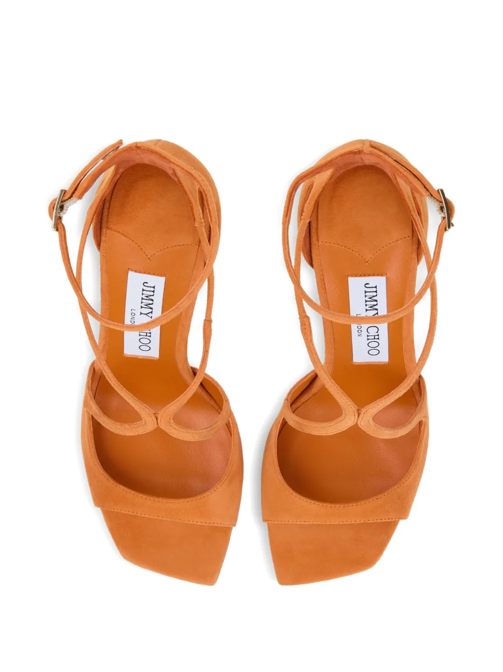Jimmy Choo Azia 95 sandalen met bandje Oranje