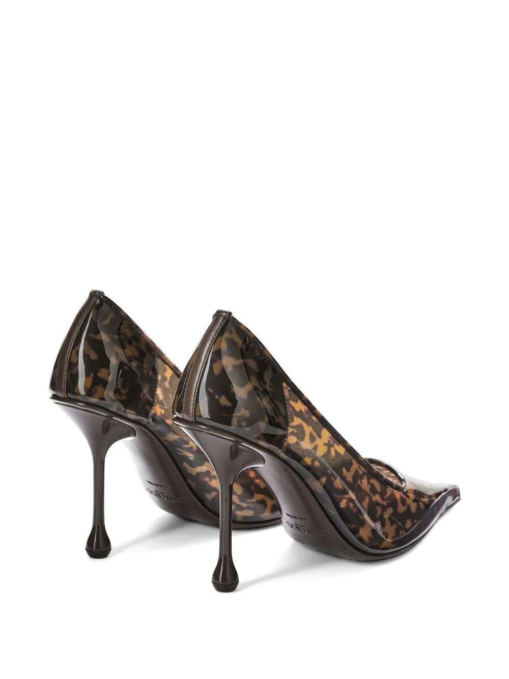 Jimmy Choo Ixia 95 tortoiseshell-effect pumps Bruin