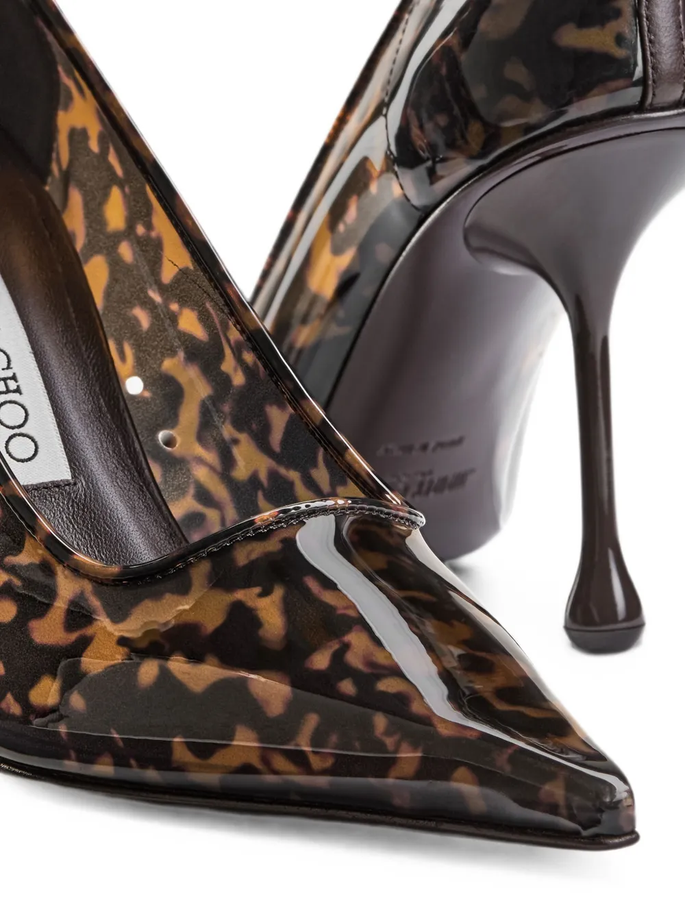 Jimmy Choo Ixia 95 パンプス | ブラウン | FARFETCH JP