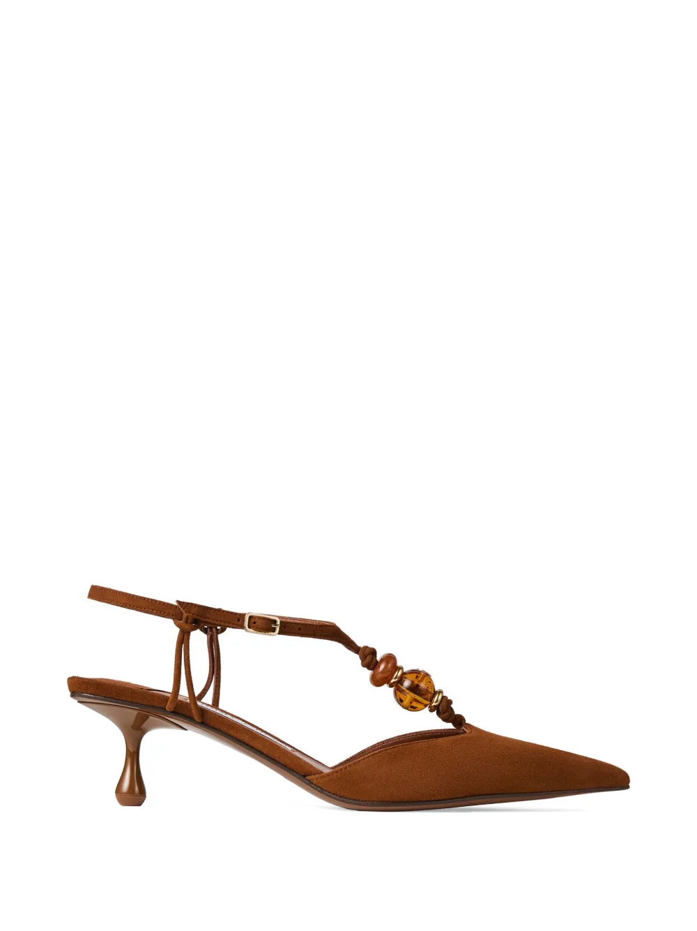 Jimmy Choo Lauri bead-embellished pumps Bruin