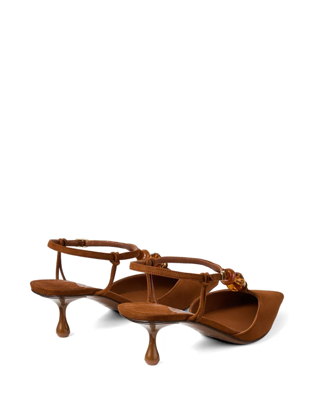 Jimmy Choo Lauri bead-embellished pumps Bruin