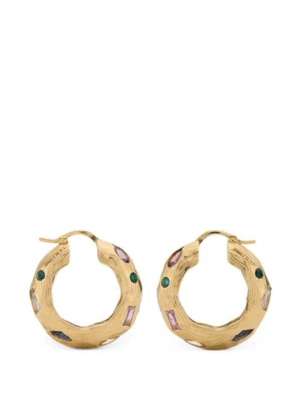 Jimmy Choo Stones Earrings in Gold