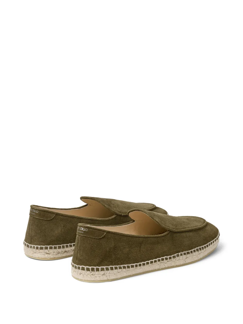 Jimmy Choo Vine espadrilles met fluwelen effect Groen