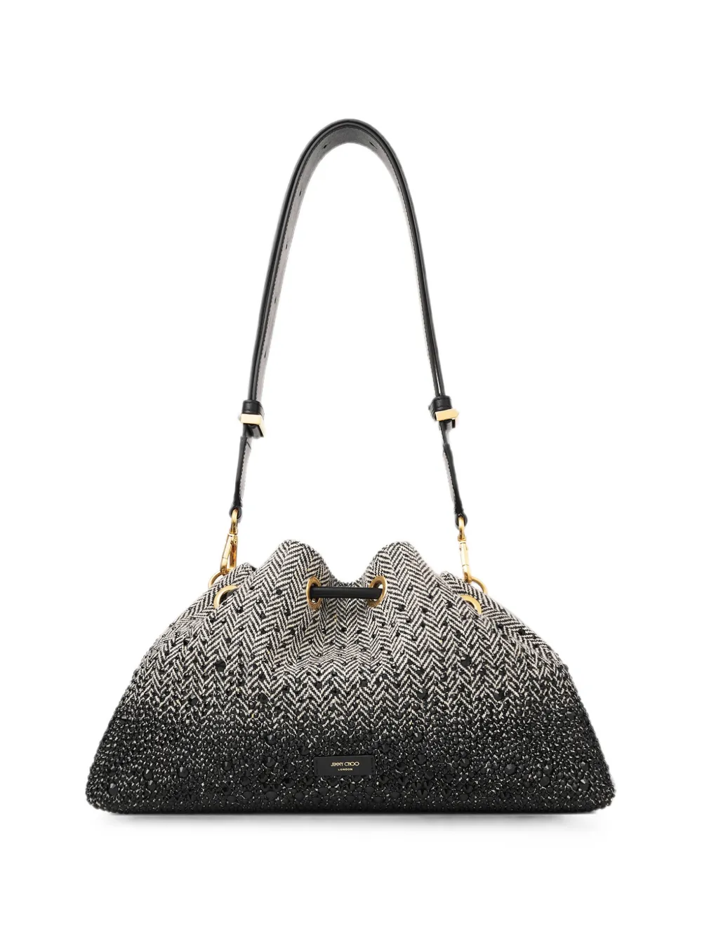 Jimmy Choo Bon schoudertas verfraaid met kristallen Zwart