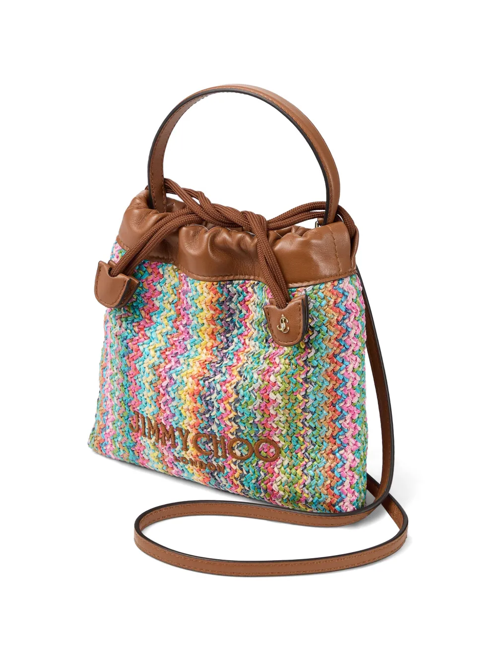 Jimmy Choo Tas met trekkoord en handvat Bruin
