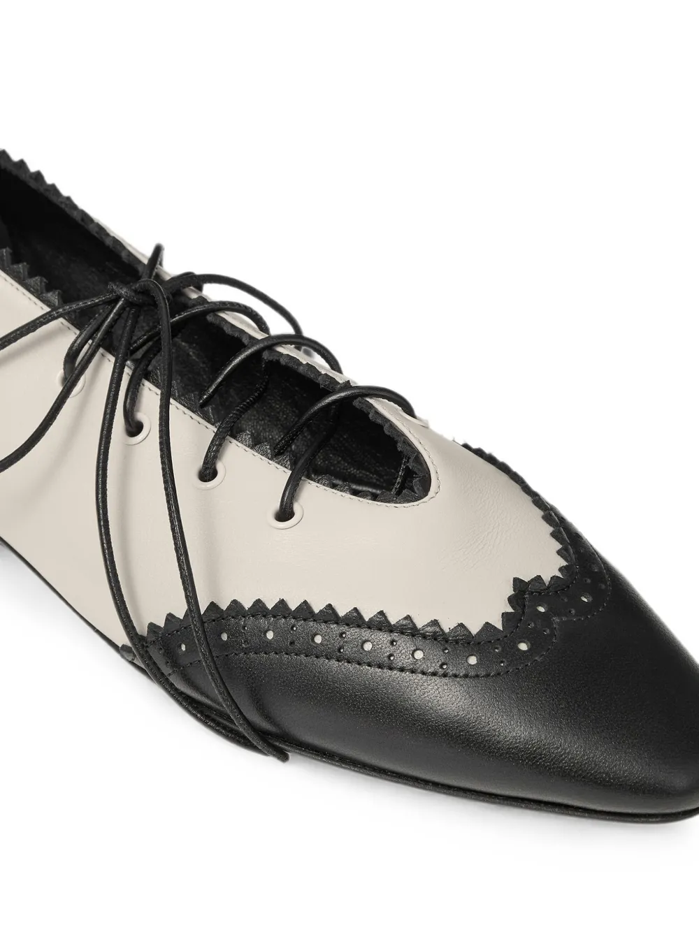Jimmy Choo Margot lace-up ballet flats Beige