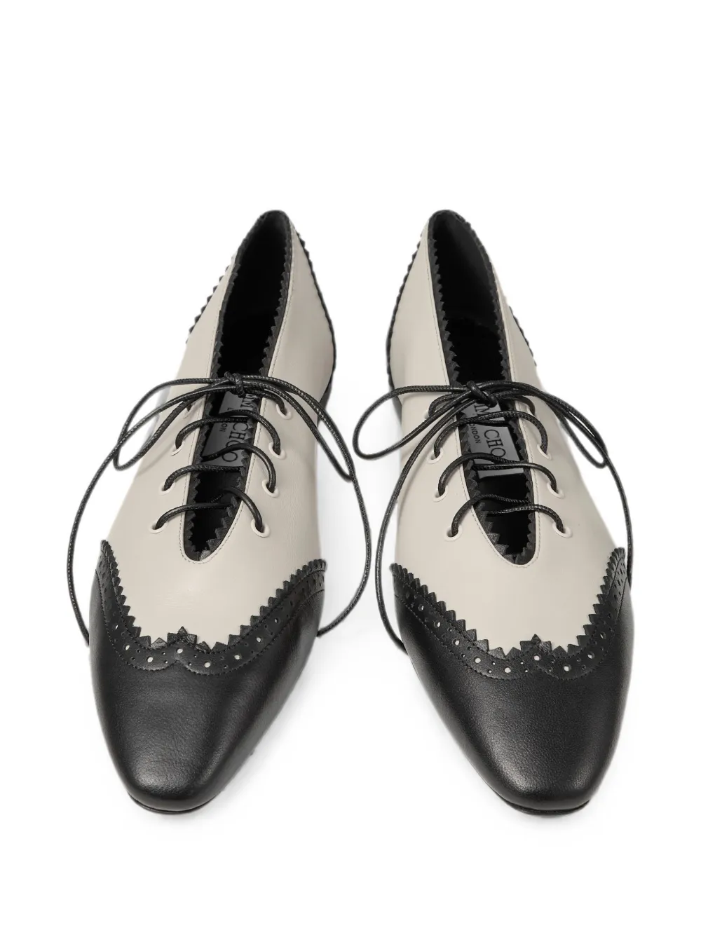 Jimmy Choo Margot lace-up ballet flats Beige