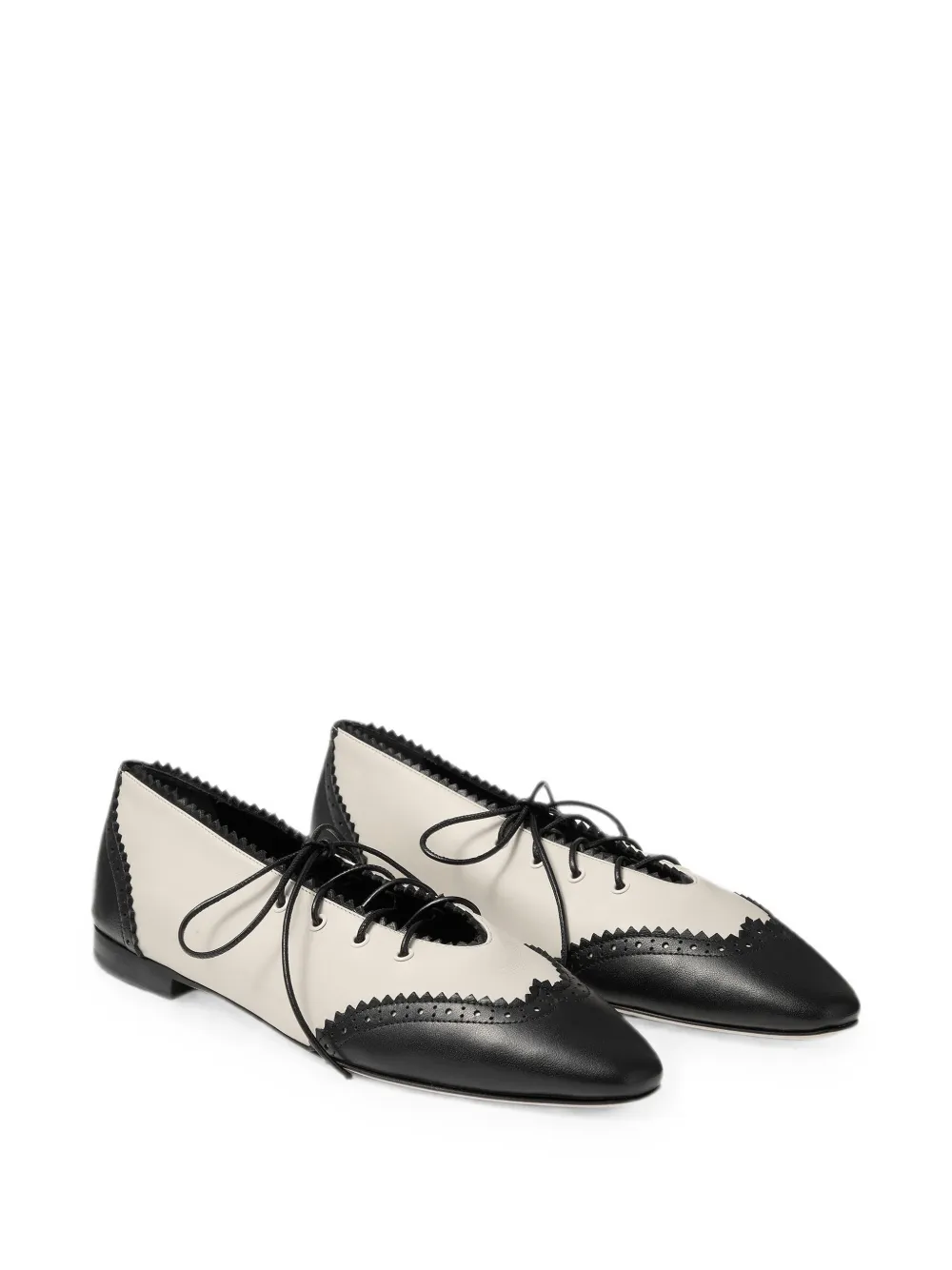 Jimmy Choo Margot lace-up ballet flats Beige