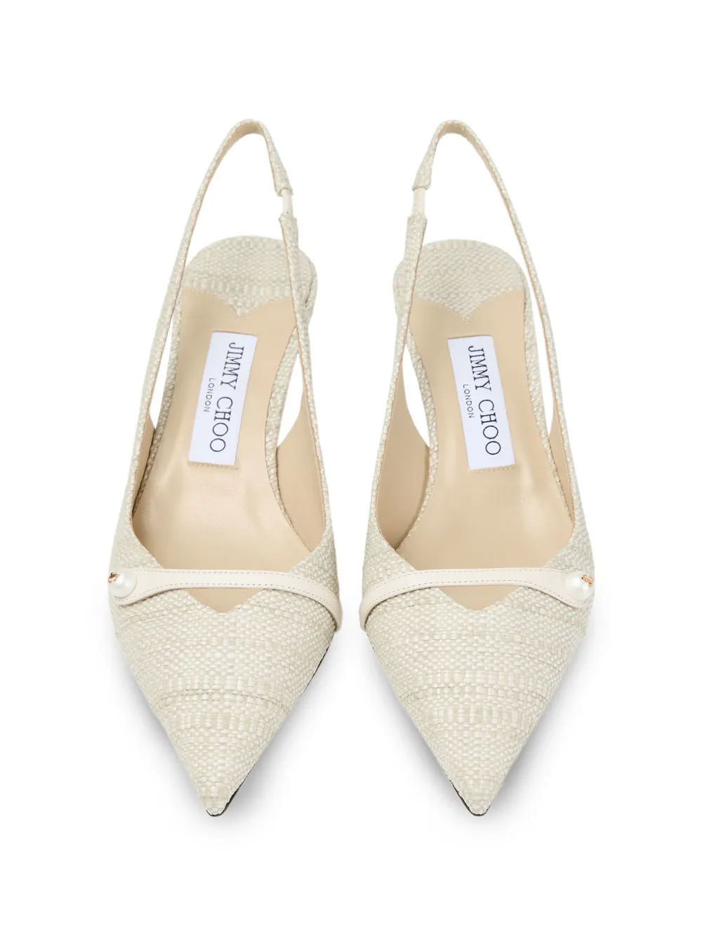 Jimmy Choo Amita 45 slingback pumps Beige