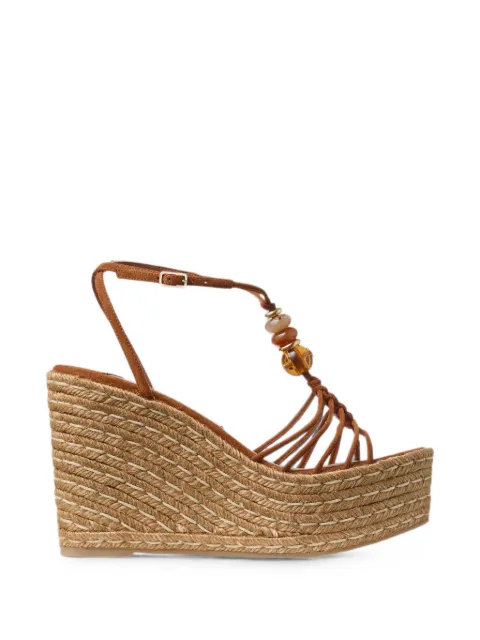 Jimmy Choo Lemi 100 bead-embellished espadrilles
