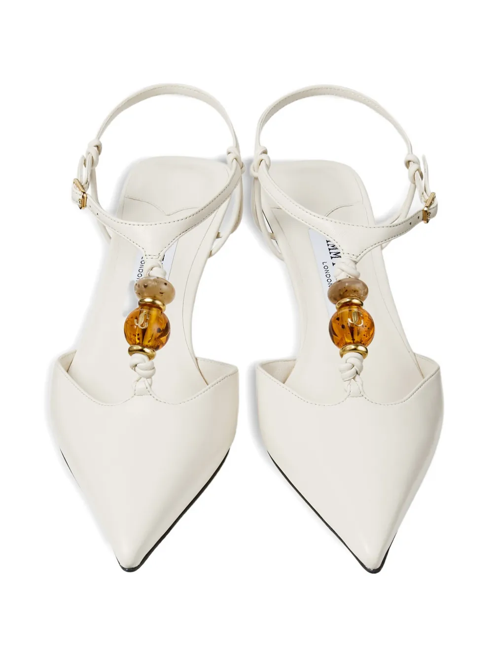 Jimmy Choo Lauri pumps verfraaid met kralen Wit