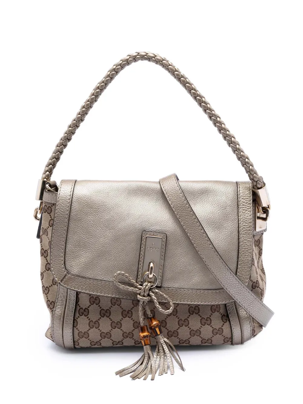 Gucci Pre-Owned 2016-2025 GG Canvas Bella Flap satchel - Oro