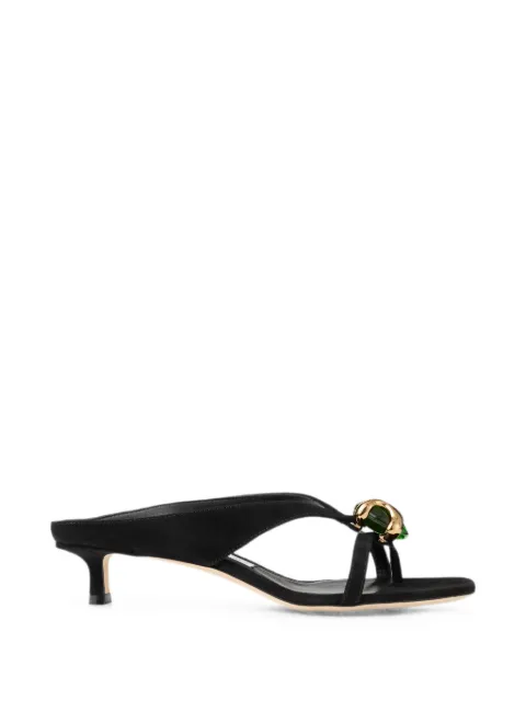 Jimmy Choo Sandália Emeri Stone 35 de camurça