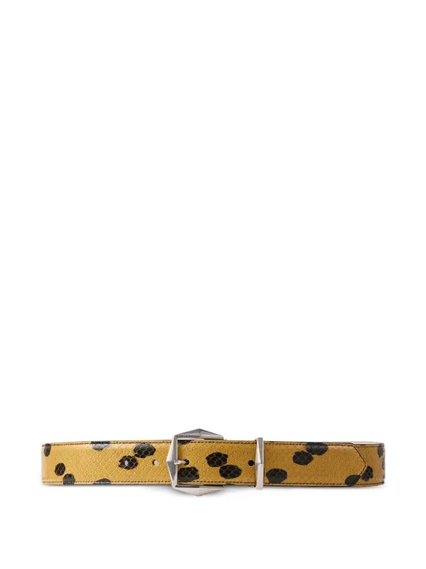 Jimmy Choo Diamond Buckle Belt in Neutrals