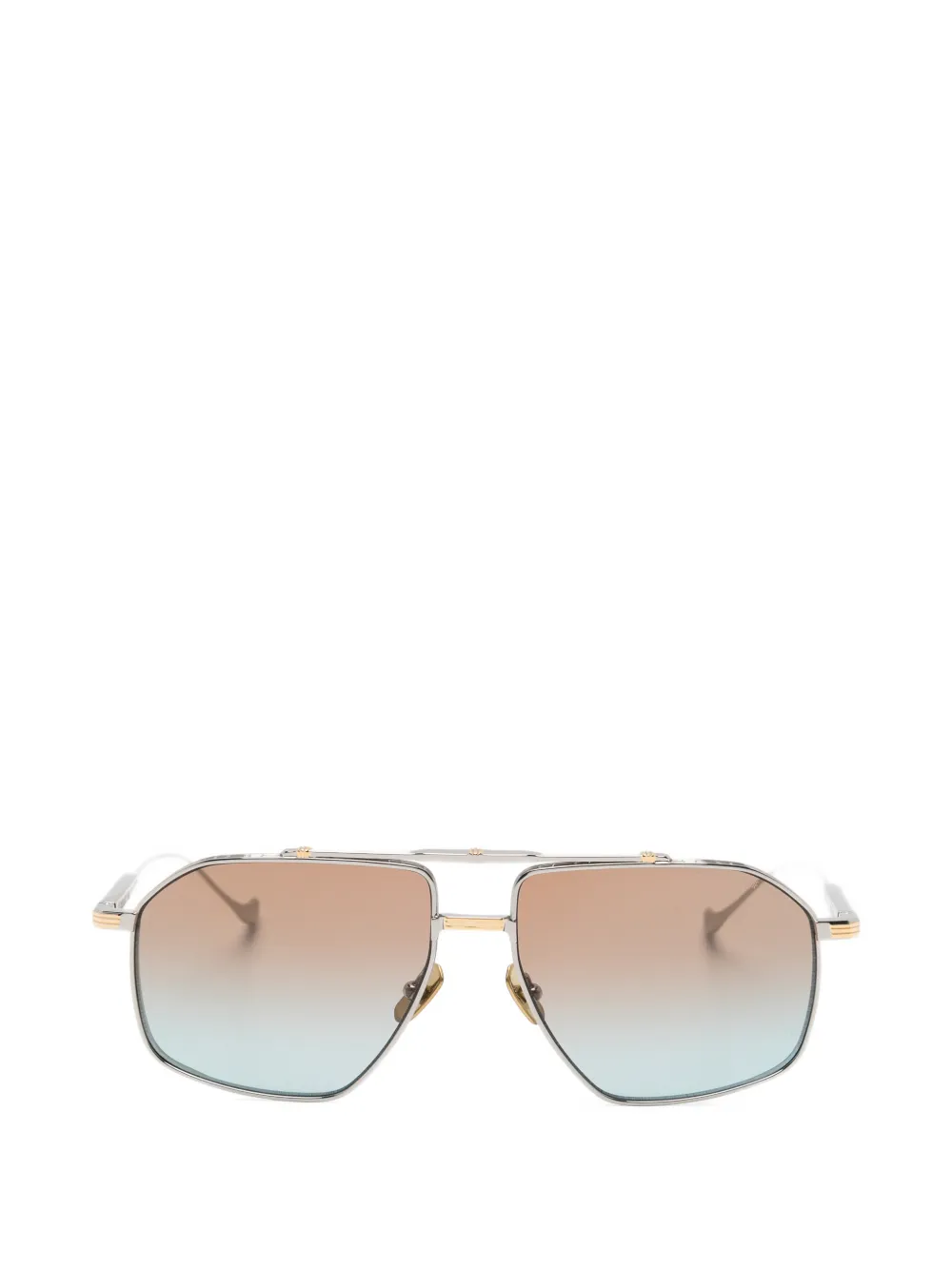 Cutler & Gross Occhiali da sole Kensington geometrici - Argento