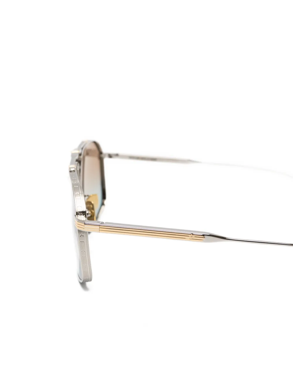 Cutler & Gross Kensington zonnebril met geometrisch montuur Zilver