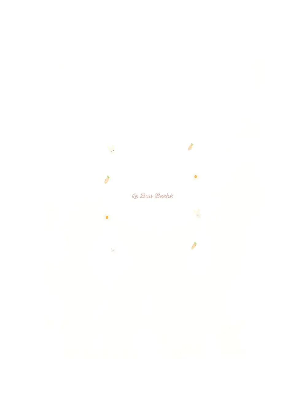 Le Boo Beebè embroidered logo-detail blanket - Bianco