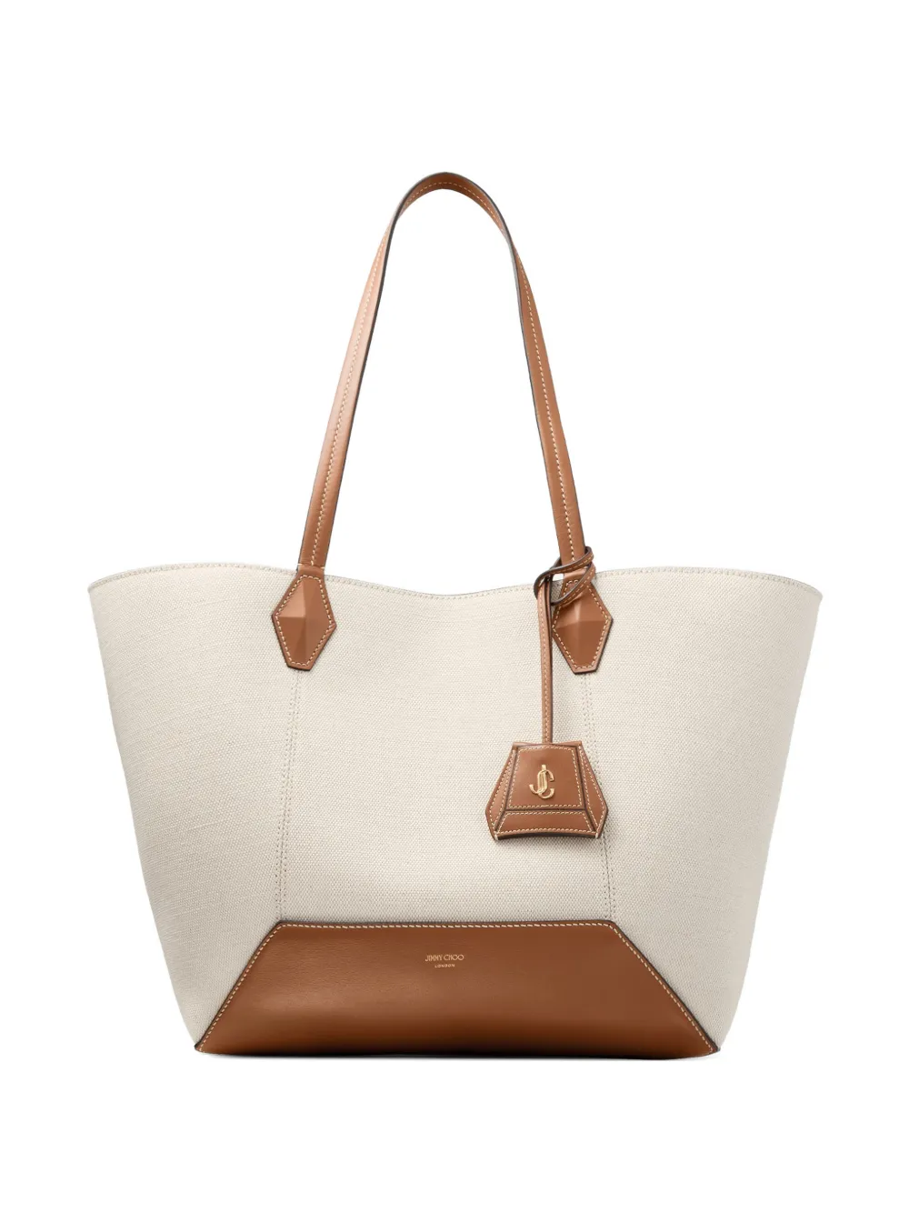 Jimmy Choo medium Diamond tote bag - Nude