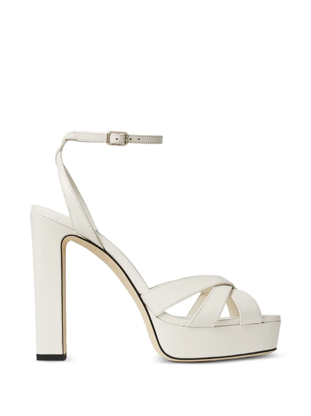 Jimmy Choo Sandalen met gekruist bandje Beige
