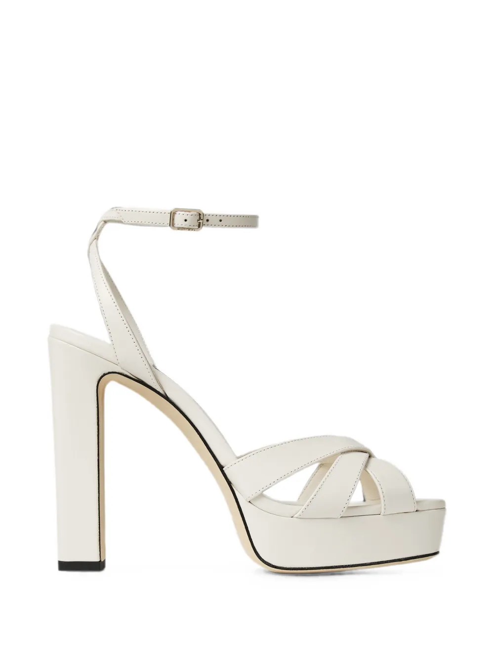 Jimmy Choo Kove 120 sandalen met gekruiste bandjes Beige
