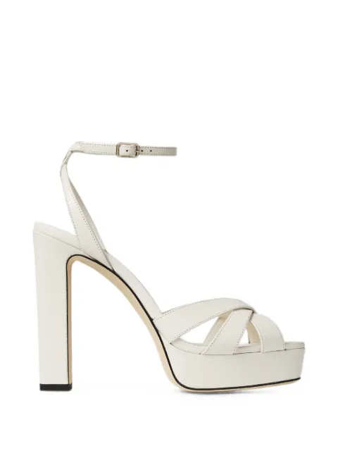 Kove 120 latte nappa-leather platform sandals